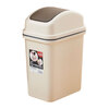 Feida Sanhe swing lid trash can for home bathroom toilet living room rectangular sandwich narrow flip lid trash can with lid 6L off-white