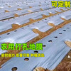 Perforated mulch film for agricultural planting, special perforated mulch film for growing vegetables, strawberry sweet potato film, silver and black two-color perforated mulch film, 5 pounds black, 2 meters wide, 120 meters long, no holes