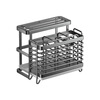 Yingtang chopstick storage box chopstick holder stainless steel kitchen wall-mounted household knife spoon kitchen chopstick storage rack chopstick cage double barrel (countertop wall hanging dual-purpose)