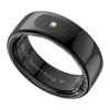 Universal smart ring for Apple mobile phone, good-looking gift for couples, step counting, running, measuring heart rate, blood oxygen, sleep, black, Hipto brand smart ring No. 10 (19.90mm)