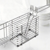 Spence chopstick cage hanging chopstick barrel drain chopstick cage for knife, fork and spoon tableware storage rack dishwasher chopstick basket mildew-proof hanging chopstick cage/stainless steel