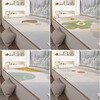 Yunbin Modern Simple Bay Window Mat Thickened Window Sill Mat 2026 New Four Seasons Master Bedroom Balcony Cushion Can Be Cut Cream Line-Bay Window 0cm*0cm Customized Size Contact Customer Service
