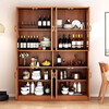 Sideboard integrated wall tea cabinet wine cabinet living room multi-functional storage storage cabinet cupboard kitchen cabinet 6 doors 1 drawer 2 compartments | Osugi Walnut color 0.8M