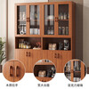 Sideboard integrated wall tea cabinet wine cabinet living room multi-functional storage storage cabinet cupboard kitchen cabinet 6 doors 1 drawer 2 compartments | Osugi Walnut color 0.8M