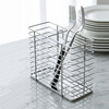 Spence chopstick cage hanging chopstick barrel drain chopstick cage for knife, fork and spoon tableware storage rack dishwasher chopstick basket mildew-proof hanging chopstick cage/stainless steel