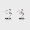 MUJI waterproof long-lasting eyeliner pencil eyeliner makeup 002 dark brown