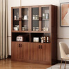Sideboard integrated wall tea cabinet wine cabinet living room multi-functional storage storage cabinet cupboard kitchen cabinet 6 doors 1 drawer 2 compartments | Osugi Walnut color 0.8M