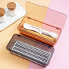 Transparent chopstick storage box kitchen household drain with lid chopstick tube tableware spoon chopstick cage storage rack gray 2 pieces
