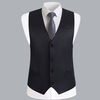 Men's Thin Vest Suit Vest Spring and Autumn Top Business Casual Vest Black Professional Fit Dress Gray MJ 4XL Weight 155-165 catties