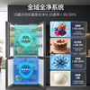 Haier Little Red Flower 539 upgraded model 545 liters cross-door refrigerator refrigerated and frozen double purification three-speed variable temperature first-level energy-saving BCD-545WGHTDEDB7U1 national subsidy