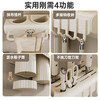 Chopstick storage box wall-mounted punch-free kitchen knife holder storage rack household chopstick cage basket multi-functional all-in-one chopstick barrel gun gray-50cm three chopstick barrel rag rod + 9 hooks