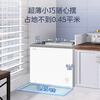 Midea freezer household commercial horizontal display cabinet refrigerated fresh-keeping cabinet ice cream frozen freezer with lock fruit beverage wine refrigerator small ice cream freezer 200 liters four-speed temperature control glass door with lock MS-205LGE