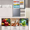Haier Refrigerator 1.3m 1.4m 1.5m 1.6m 1.7m 1.8m high double door three door home rental direct cooling air-cooled frost-free refrigerator freezer double door silver 243 liters 1.56m frequency conversion air-cooled color crystal