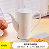 Beiyu English-style pure white ceramic hand-brewed large coffee pot bone china palace afternoon tea teapot tea kettle teapot household Austrian coffee pot (milk white)