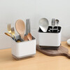 Chopstick barrel storage rack, chopstick basket, spoon storage box, tableware kitchen drain, multi-functional household chopstick cage bucket, chopstick barrel gray 1 piece, can be drained