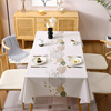Jianmeijia tablecloth dining table mat table protection mat waterproof and oil-proof no-wash 2025 new light luxury high-end rectangular pvc