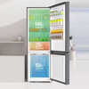 Haier Refrigerator 1.3m 1.4m 1.5m 1.6m 1.7m 1.8m high double door three door home rental direct cooling air-cooled frost-free refrigerator freezer double door silver 243 liters 1.56m frequency conversion air-cooled color crystal