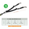TRUELOVE dog double-headed leash, two dogs divided into two, multi-headed adjustable dog leash for walking dogs, black M