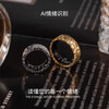 SHAKESPEARE Smart Ring Sleep Monitoring Female Niche Design Couple Ring Light Luxury Crushed Ice Gold No. 18