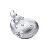 Shunqin Yinlou pure silver 999.9 ancient frosted silver cute whale Bobo whale silver ornaments investment collection and gift giving Bobo whale about 100 grams