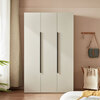 Lin's Home Simple Wardrobe Home Bedroom Small Apartment Two-door Wardrobe OI1D Gray White OI4D-A Three-door Wardrobe
