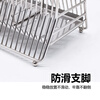 Jimi 304 stainless steel chopstick barrel kitchen chopstick storage box countertop household drain rack chopstick cage 304 stainless steel chopstick holder