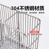 Jimi 304 stainless steel chopstick barrel kitchen chopstick storage box countertop household drain rack chopstick cage 304 stainless steel chopstick holder