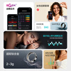 Yijie JCRingX6 smart ring AI ring health monitoring heart rate blood sugar blood oxygen sleep female menstrual period prediction ultra-long battery life multi-functional sports ring Silver No. 9