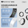 MATEYOU AI smart ring, sleep apnea monitoring, 24-hour real-time monitoring of heart rate and blood oxygen pressure, sports ring, waterproof, shared with friends and family, matte white porcelain, No. 10
