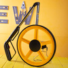 Deli wheeled distance meter large wheel hand push mechanical measuring caliper foldable roller distance meter circumference 100cm