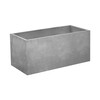 Magnesium mud cement flower pot flower box rectangular planting box flower trough outdoor courtyard balcony terrace gardening landscaping Nordic brown thickened magnesium mud length 100 cm * width 60 cm * height 40 cm