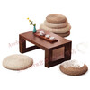 Aseblarm futon tea ceremony cushion national style new Chinese style straw thickened ground meditation worship cushion cushion bay window cushion tatami 60cm*60cm oval (can meditate cross-legged) corn husk double layer cotton (thickness about 8-10 cm)