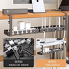 Under-desk cable organizer, punch-free power cord, shelf slot, line organizer, wire socket storage, desktop cable router, gun gray fixed model 40cm - first choice for cost-effectiveness