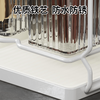 Ke Xiangtu Kitchen Chopstick Storage Rack Wall-mounted Household Light Luxury Drainage Chopstick Tube Tool Chopstick Cage Organizing and Storage Rack White-Single Tube Basic Model