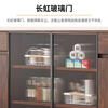Yunxi home solid wood sideboard against the wall integrated tea cabinet side cabinet French retro multi-layer locker living room tea and wine cabinet pure solid wood + upgraded thickened 16MM back panel walnut color sideboard 80*40*89cm