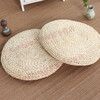 Aseblarm futon tea ceremony cushion national style new Chinese style straw thickened ground meditation worship cushion cushion bay window cushion tatami 60cm*60cm oval (can meditate cross-legged) corn husk double layer cotton (thickness about 8-10 cm)