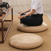 Aseblarm futon tea ceremony cushion national style new Chinese style straw thickened ground meditation worship cushion cushion bay window cushion tatami 60cm*60cm oval (can meditate cross-legged) corn husk double layer cotton (thickness about 8-10 cm)