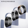 Smart health ring accurately monitors heart rate, blood oxygen, sleep, temperature, pressure, steps, calories, IP68 waterproof, swimming and bathing, wearable, magnetic fast charging, super long battery life, thin, bright gold, free charging compartment, size 13, 22.3mm, recommended 80-85kg