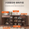 Yunxi home solid wood sideboard against the wall integrated tea cabinet side cabinet French retro multi-layer locker living room tea and wine cabinet pure solid wood + upgraded thickened 16MM back panel walnut color sideboard 80*40*89cm