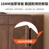 Yunxi home solid wood sideboard against the wall integrated tea cabinet side cabinet French retro multi-layer locker living room tea and wine cabinet pure solid wood + upgraded thickened 16MM back panel walnut color sideboard 80*40*89cm