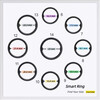 New non-invasive blood sugar and blood pressure smart ring sleep blood oxygen heart rate multiple exercise modes waterproof photo ring moonlight white No. 10
