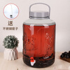 Extreme space brewing wine bottle, household glass sealed jar special container, kimchi jar brewing liquor bottle, with faucet 20 catties + wine lift