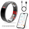 New non-invasive blood sugar and blood pressure smart ring, sleep blood oxygen and heart rate, multiple exercise modes, waterproof photo ring, Yaoshi Black No. 9