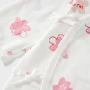 Tongtai (TONGTAI) baby jumpsuit, spring and autumn pure cotton newborn clothes, newborn baby butterfly romper, monk suit, pink 66cm