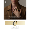 RingConn Smart Ring Heart Rate Blood Oxygen Women's Menstrual Period Blood Pressure Assessment Vibration Reminder Yaoyang Gold No. 12 (22.10mm)