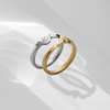 Armani (ARMANI) Zeng Shunxi's same style couples series couple ring for women EGS3232040-9