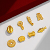 Chow Tai Fook inherited coins Tang Tongbao coins ancient gold craft gold coins for men and women about 5.05g IF2662 gift