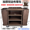 Hotel linen cart, hotel room service cart, stainless steel cart, double-sided cart, cleaning cart, work cart, silent, thickened bilateral 5-inch ceramic tiles, silent - disassembly and assembly - with mop