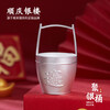 Shunqing Yinlou pure silver 999 ancient frosted silver investment collection silver bucket ornaments as a holiday gift for the elders. The silver bucket is about 37.5 grams.