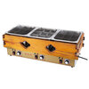 Shixishuo oden cooking machine commercial three-cylinder wooden frame oden special pot franchise chain four-cylinder skewers spicy hot pot ordinary 201 stainless steel basin) double cylinder wood grain with dust cover